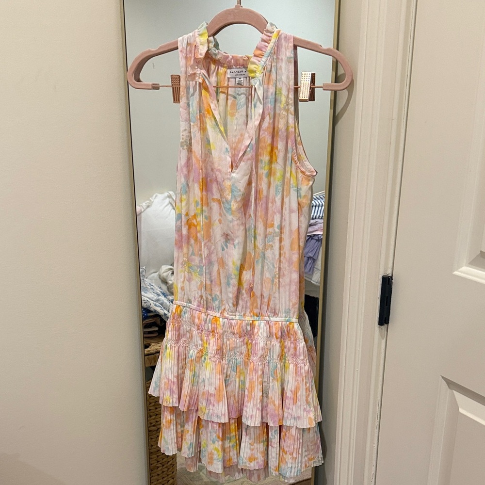 Current Air Multicolor Ruffle Dress